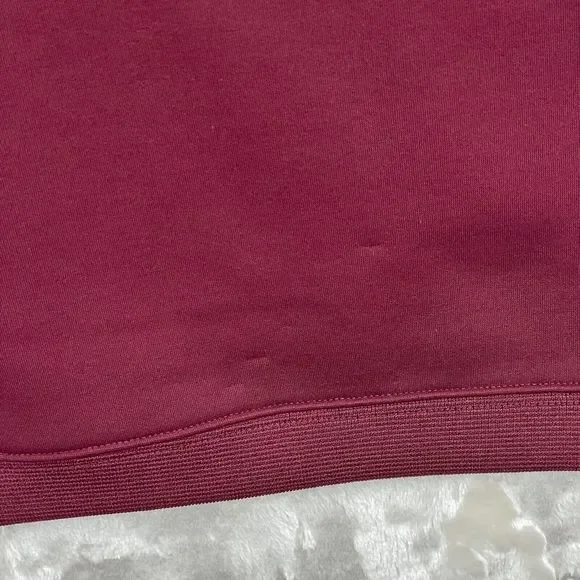 Vintage Team Nike Sweatshirt Mens 4XL Maroon Red Center Swoosh Embroidered Y2K - Picture 10 of 11